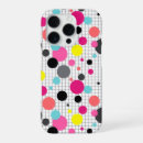 Recherche de points multicolores iphone coques Brillant