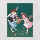 Recherche de chatons vintages cartes postales Lapin