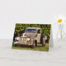 Recherche de camionneurs vœux cartes Vintage