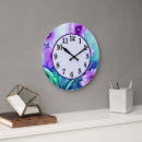 Recherche de fleurs décoratives horloges Aquarelle
