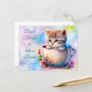 Recherche de tasse de thé cartes postales Chaton