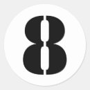 Recherche de numéro 8 autocollants Pour tous