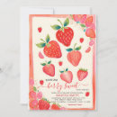 Zoek naar strawberry baby shower invitations Roze