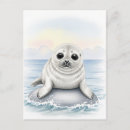 Recherche de bébés phoques cartes postales Hiver