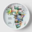Zoek naar continenten klokken Afrika