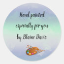 Recherche de palette peintre autocollants Pinceau