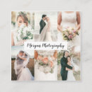 Recherche de photographes de mariage cartes visite Collage photo