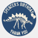 Zoek naar fossielen stickers Stegosaurus