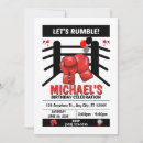 Recherche de boxe invitations D'anniversaire de boxe