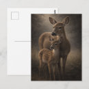 Recherche de faon cartes postales Biche et faon