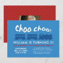 Recherche de choo choo anniversaire invitations Deux