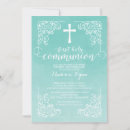 Recherche de première moderne petite communion invitations Aquarelle