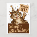 Recherche de 21 drôle anniversaire cartes 21e
