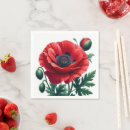 Zoek naar papaver bloemen servetten Tuin