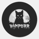Recherche de chat vampire autocollants Noir