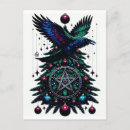 Recherche de pentagramme cartes postales Yule