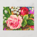 Recherche de cru floral cartes postales Aquarelle