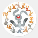 Recherche de lapin de bande dessinée autocollants Pour enfants