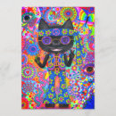 Recherche de hippie psychédélique invitations Années 60