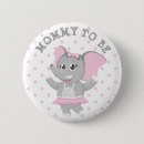 Recherche de baby shower éléphant badges Maman à être