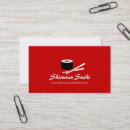 Zoek naar sushi restaurant visitekaartjes Rood