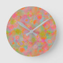 Recherche de couleur féminine horloges Floral