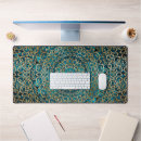 Recherche de mandala bleu tapis souris Turquoise