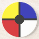 Recherche de mondrian dessous de verres Jaune
