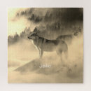 Recherche de portrait gris loups loups gris puzzles Arbres