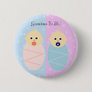 Recherche de baby shower jumeau badges Bleu
