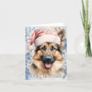 Recherche de berger allemand noël cartes Hiver