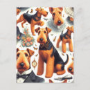Recherche de airedales cartes postales Chiot