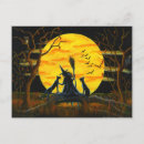 Recherche de chat halloween cartes postales Chouette