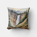Recherche de paysage de montagne coussins Aquarelle