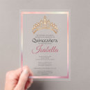Recherche de quinceanera diadème invitations Moderne