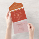 Recherche de rouge orange mariage invitations Couple