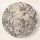 Recherche de verre grès de dessous de dessous de verres Floral