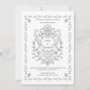 Zoek naar vintage floral wedding uitnodigingen Huwelijksuitnodiging