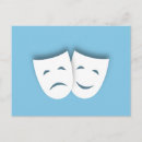 Recherche de masques de théâtre cartes postales Tragédie