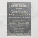 Recherche de rustic bridal shower invitations Dentelle