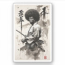 Recherche de guerrier samouraï autocollants Vintage
