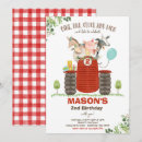 Recherche de rouge de tracteur invitations Barnyard