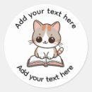 Recherche de chat livre étiquettes Dessin animé