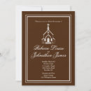 Recherche de marron foncé mariage invitations Couple