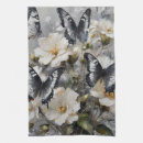 Recherche de papillon noir et blanc cuisine linges Moderne