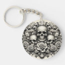 Recherche de crâne gothique porteclés Floral
