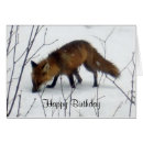 Recherche de renard anniversaire cartes Sauvage