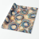 Zoek naar oesters cadeaupapier Blauw