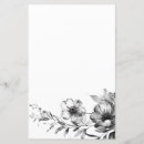 Zoek naar zwarte witte bloemen briefpapier Modern