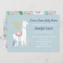 Recherche de llama baby shower invitations Capricieux